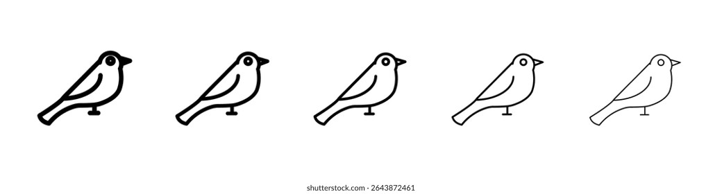 bird icon black and white vector sign