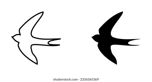 The "Bird Icon" captures the essence of freedom, grace, and the wonders of the natural world. This elegant and captivating symbol portrays a stylized representation of a bird, its wings spread wide in