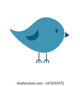 bird icon cartoon. simple mockup bird. flat design. vector illustration eps10