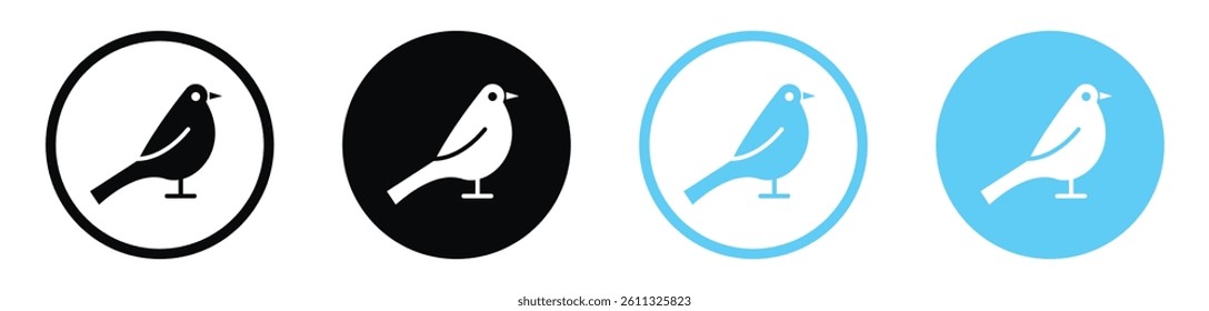 Bird icon collection. vector illustration set
