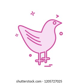 Bird icon design vector