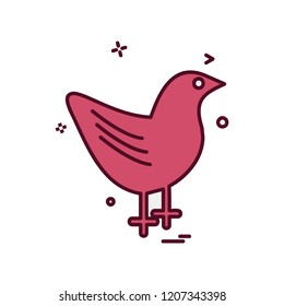 Bird icon design vector