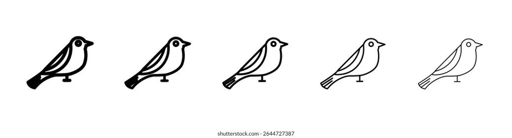 Vogel-Symbol, flache Illustration, Logo