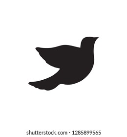Bird Icon In Flat Style Vector For Apps, UI, Websites. Black Icon Vector Illustration.