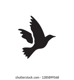 Bird Icon In Flat Style Vector For Apps, UI, Websites. Black Icon Vector Illustration.