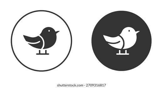 Bird icon in glyph style for web Design. UI UX icons