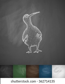 bird icon. Hand drawn vector illustration