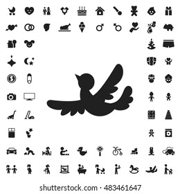 Bird icon illustration isolated vector sign symbol