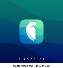 Bird Icon Illustration Vector Design Template. Suitable for Creative Industry, Multimedia, Entertainment, Educations, Shop, and any related Business