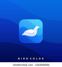 Bird Icon Illustration Vector Design Template. Suitable for Creative Industry, Multimedia, Entertainment, Educations, Shop, and any related Business