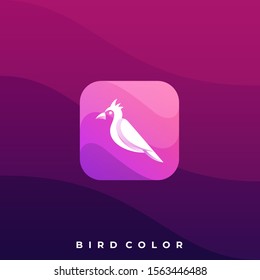 Bird Icon Illustration Vector Design Template. Suitable for Creative Industry, Multimedia, Entertainment, Educations, Shop, and any related Business