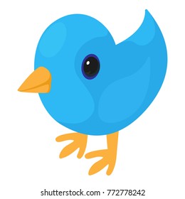 Bird icon. Isometric illustration of bird vector icon for web