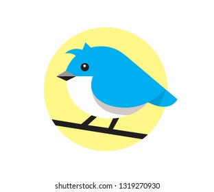 Bird Icon Logo Cute