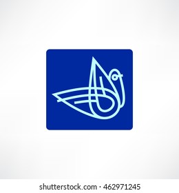 Bird icon. Logo design