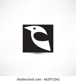 Bird icon. Logo design