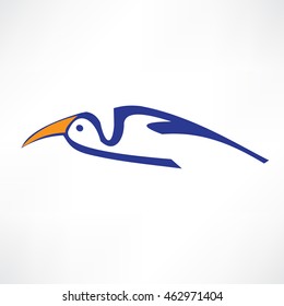 Bird icon. Logo design
