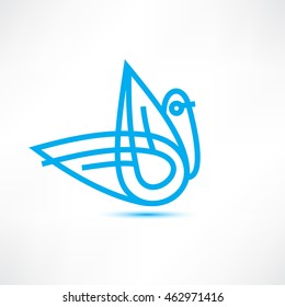 Bird icon. Logo design