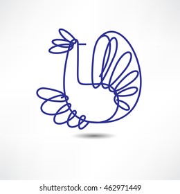 Bird icon. Logo design