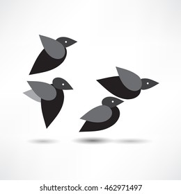Bird icon. Logo design