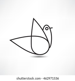 Bird icon. Logo design