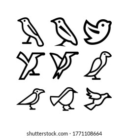 bird icon or logo isolated sign symbol vector illustration - Collection of high quality black style vector icons
