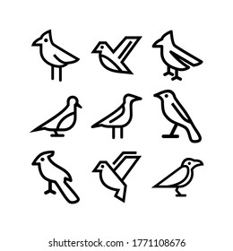 bird icon or logo isolated sign symbol vector illustration - Collection of high quality black style vector icons
