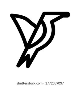 bird icon or logo isolated sign symbol vector illustration - high quality black style vector icons
