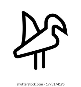 bird icon or logo isolated sign symbol vector illustration - high quality black style vector icons
