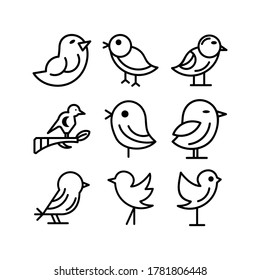 bird icon or logo isolated sign symbol vector illustration - Collection of high quality black style vector icons
