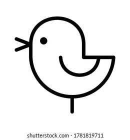 bird icon or logo isolated sign symbol vector illustration - high quality black style vector icons
