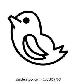bird icon or logo isolated sign symbol vector illustration - high quality black style vector icons
