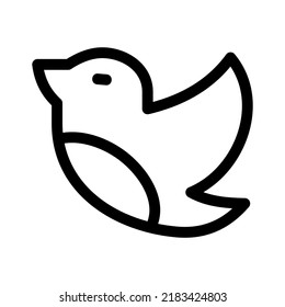 bird icon or logo isolated sign symbol vector illustration - high quality black style vector icons
