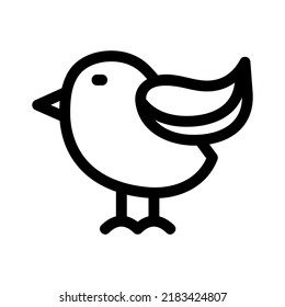 bird icon or logo isolated sign symbol vector illustration - high quality black style vector icons
