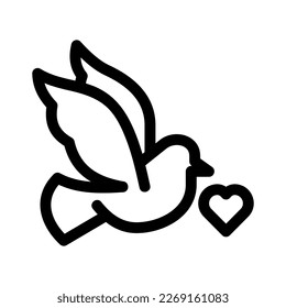 bird icon or logo isolated sign symbol vector illustration - high quality black style vector icons