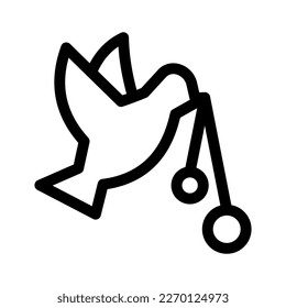 bird icon or logo isolated sign symbol vector illustration - high quality black style vector icons