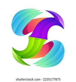 Bird icon logo modern vector style