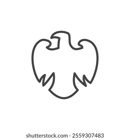 Bird icon Logo symbol outline set