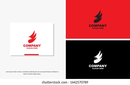 bird icon logo vector design