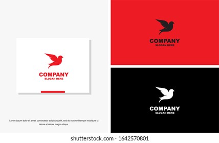 bird icon logo vector design