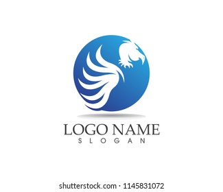 Bird icon logo vector illustration