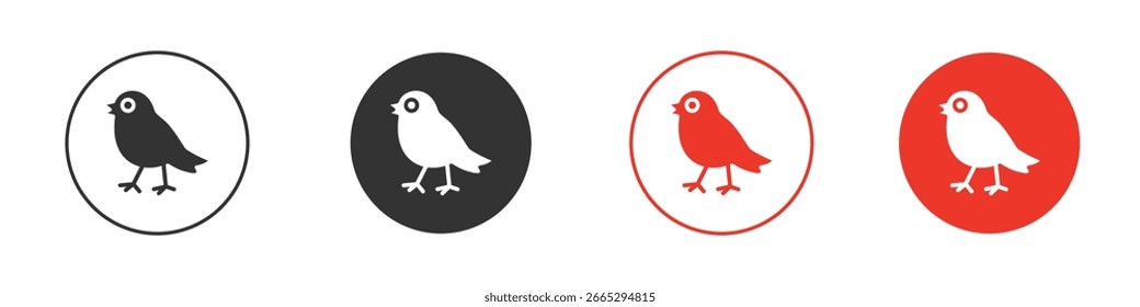 Icono del pájaro para el logotipo, símbolo de la muestra del Vector para el diseño