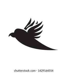 bird icon logo vector in simple style