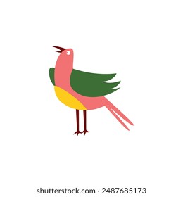 Bird icon on background for graphic and web design. Creative illustration concept symbol for web or mobile app