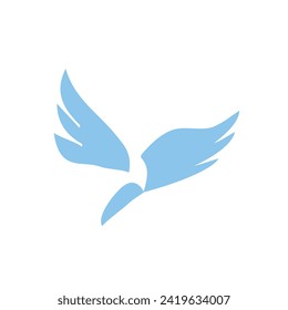 bird icon on a white background, vector illustration