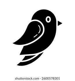 Bird icon on white background