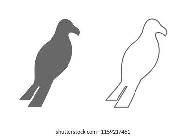 Vogelsymbol-Umriss