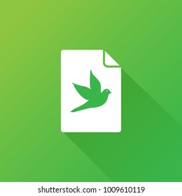 bird icon. peace sign