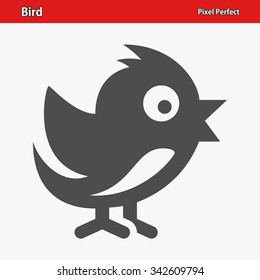 Bird Icon. Professional, pixel perfect icon optimized for both large and small resolutions. EPS 8 format.
