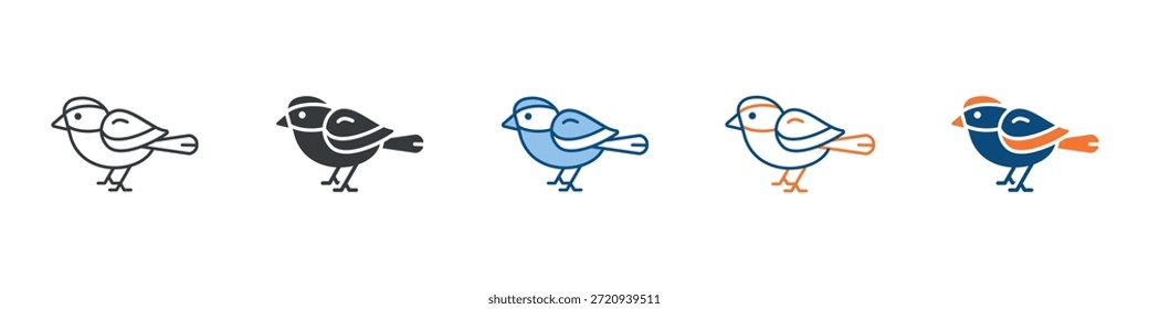 Sammlung mehrerer Stile für Vogelsymbol