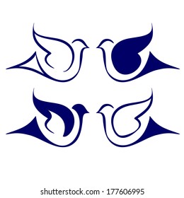 Bird icon set vector  illustration